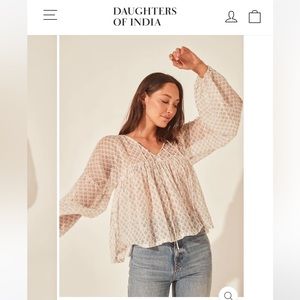 Daughters of India Rashmi blouse. No smoking/no pets.